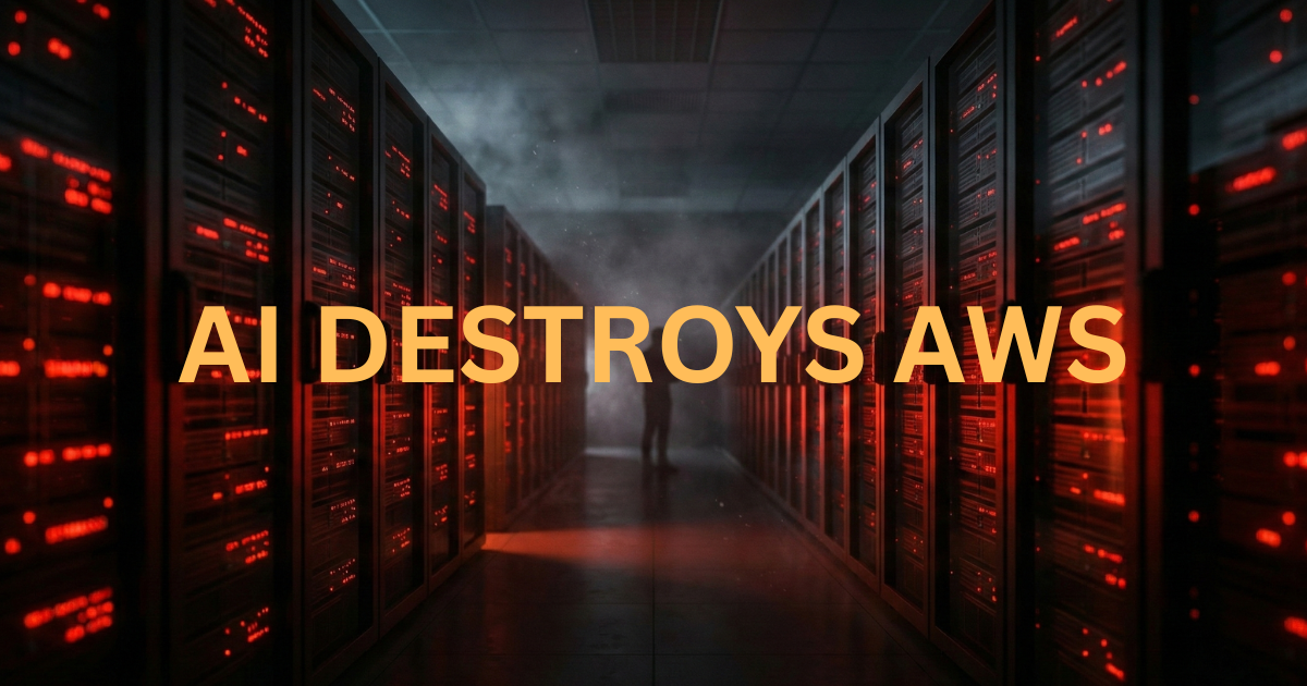 Amazon's AI Bot "Kiro" Just Nuked an AWS Environment. Naturally, Amazon Blamed a Human.